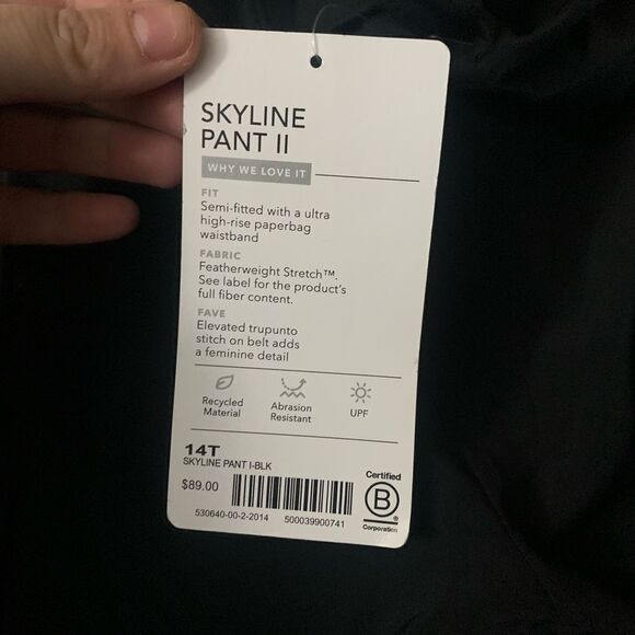 Athleta Skyline Pant II black 8 Tall - Picture 9 of 12